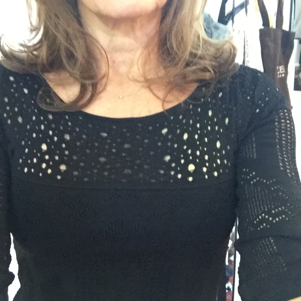 NWT Black knit dress Catherine Malandrino size L